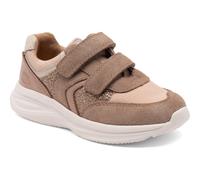 Bisgaard Mädchen Sneaker Klettschuhe Yuki Glitter Beige Rosa, Größe:28, Farbauswahl:beige-Kombi