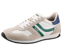 Sneaker BOSS ORANGE "Levon_Runn_", Herren, Gr. 39, sanftes weiß kombiniert, Lederimitat, Textil, kontrastfarbene Details, Schuhe Sneaker, Freizeitschuh, Halbschuh, Schnürschuh mit Kontrastbesätzen (90