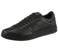 Sneaker BOSS ORANGE "Rhys_Tenn", Herren, Gr. 41, schwarz, Lederimitat, unifarben, Schuhe Sneaker, Freizeitschuh, Halbschuh, Schnürschuh mit Ziernähten (32566611-41) schwarz