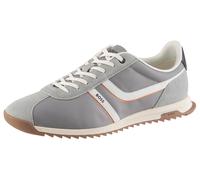 BOSS Orange Low Top Sneaker mit Velours-Optik-Details Modell 'ZAYN' in Hellgrau, Größe 41