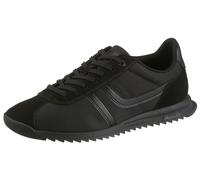 Sneaker BOSS ORANGE "Zayn_Lowp", Herren, Gr. 45, schwarz, Lederimitat, Textil, Velourslederimitat, Schuhe Sneaker, Freizeitschuh, Halbschuh, Schnürschuh mit Kontrastbesätzen (77816128-45) schwarz
