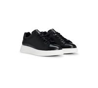 Hugo Boss Herren Sneaker Bulton_Runn_lt_N Leder Schwarz 44 EU