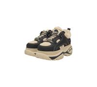 Sneaker BUFFALO "Buffalo 1339-14 REV WARM", Damen, Gr. 40, schwarz (schwarz, cream), Polyester, Schuhe Sneaker (75269628-40) schwarz, cream