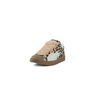 Sneaker BUFFALO "LIBERTY FLAME", Damen, Gr. 37, leo, hellblau, Textil, Schuhe Sneaker, Trend-Sneaker mit Flammenmotiv im Leo-Look (69890661-37) leo, hellblau