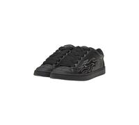 Sneaker BUFFALO "LIBERTY FLAME", Damen, Gr. 41, schwarz, Lederimitat, Schuhe Sneaker, Freizeitsneaker, Halbschuh mit cooler Flammen-Applikation (67986807-41) schwarz