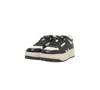 Sneaker BUFFALO "Buffalo MILANO", Damen, Gr. 39, schwarz (weiß, schwarz), Polyurethan, Schuhe Sneaker (82436734-39) weiß, schwarz