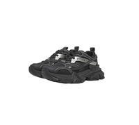 Sneaker BUFFALO "Buffalo ZAYLA ONE - VEGAN NAPPA/MESH", Damen, Gr. 36, schwarz (schwarz, silber), Kunstfaser, Schuhe Sneaker (79217803-36) schwarz, silber