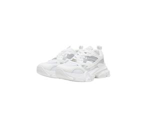 Sneaker BUFFALO "Buffalo ZAYLA ONE - VEGAN NAPPA/MESH", Damen, Gr. 41, weiß (weiß, silber), Kunstfaser, Schuhe Sneaker (52382640-41) weiß, silber