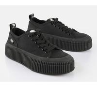 Sneaker BUFFALO "MADISON", Damen, Gr. 38, schwarz, Textil, Schuhe Sneaker, Freizeitsneaker, Halbschuh, Schnürschuh mit Memory Foam Fußbett (91939111-38) schwarz