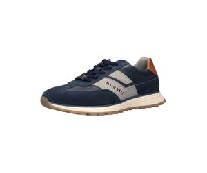 Sneaker BUGATTI "bugatti Sneaker Leder", Herren, Gr. 43, blau, Leder, Schuhe Sneaker (65514303-43) blau