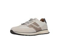 Sneaker BUGATTI "bugatti Sneaker Leder", Herren, Gr. 46, grau, weiß, Leder, Schuhe Sneaker (93121520-46) grau, weiß