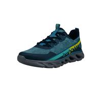 Sneaker BUGATTI, Herren, Gr. 40, blau, Textil, Schuhe Sneaker, Runner Sneaker, Freizeitschuh, Slip-on Sneaker mit Elastiksenkeln (57721640-40) blau
