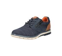 bugatti Schnürschuhe Herren Textil blau, 41 (7,5)