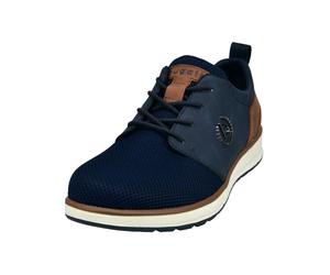 Sneaker BUGATTI "bugatti Sneaker Textil", Herren, Gr. 42, blau (dunkelblau), Textil, Schuhe Sneaker (35452566-42) dunkelblau