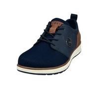 Sneaker BUGATTI "bugatti Sneaker Textil", Herren, Gr. 44, blau (dunkelblau), Textil, Schuhe Sneaker (35452566-44) dunkelblau
