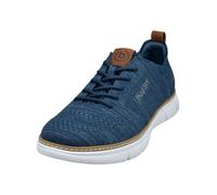 Bugatti Herren Sneaker 321ASR016900 Low-Top Textil Blau Wechselfußbett Größe 45