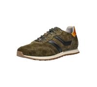 Sneaker BUGATTI "bugatti Sneaker Veloursleder", Herren, Gr. 43, grün (dunkelgrün), Veloursleder, Schuhe Sneaker (44186126-43) dunkelgrün