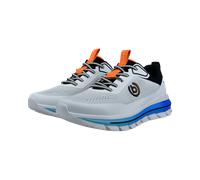 Sneaker BUGATTI, Herren, Gr. 40, weiß, blau, Textil, Schuhe Sneaker, Freizeitschnürer, Halbschuh im Materialmix (91668244-40)