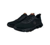 Sneaker BUGATTI, Herren, Gr. 41, schwarz, Lederimitat, Textil, Schuhe Sneaker, Schnürschuh, Halbschuh, Freizeitsneaker mit Profilsohle (82652922-41) schwarz