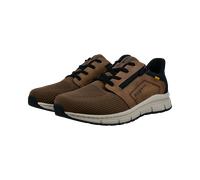 Sneaker BUGATTI, Herren, Gr. 43, cognac used, Lederimitat, Textil, Schuhe Sneaker, Freizeitschuh, Halbschuh, Schnürer mit Kontrastbesatz, G-Weite (59631601-43) cognac used