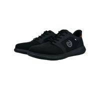 Sneaker BUGATTI, Herren, Gr. 43, schwarz, Lederimitat, Textil, Schuhe Sneaker, Freizeitschuh, Halbschuh, Slipper mit seitlichem Logo-Icon (49867402-43) schwarz