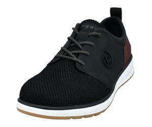 Sneaker BUGATTI, Herren, Gr. 44, schwarz, Lederimitat, Textil, Schuhe Sneaker, mit Ziernähten, Freizeitschuh, Halbschuh, Schnürschuh (17003302-44) schwarz
