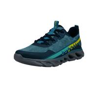 Sneaker BUGATTI, Herren, Gr. 46, blau, Textil, Schuhe Sneaker, Runner Sneaker, Freizeitschuh, Slip-on Sneaker mit Elastiksenkeln (57721640-46) blau