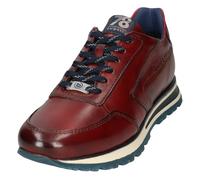 Sneaker BUGATTI, Herren, Gr. 46, rot (weinrot), Leder, Schuhe Sneaker, mit seitlichem Logoprägung, Freizeitschuh, Halbschuh, Schnürschuh (42918649-46) weinrot