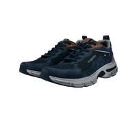 Sneaker BUGATTI, Herren, Gr. 46, Textil, blau (dunkelblau), Lederimitat, Textil, Schuhe Sneaker, Outdoorschuh, Schnürschuh, Halbschuh mit Profilsohle (63794350-46) dunkelblau