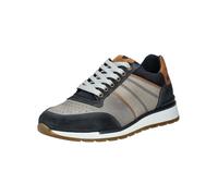 Sneaker BULLBOXER "Bullboxer Sneaker Leder", Herren, Gr. 42, blau (navy, grau), Leder, Schuhe Sneaker (61125066-42) navy, grau