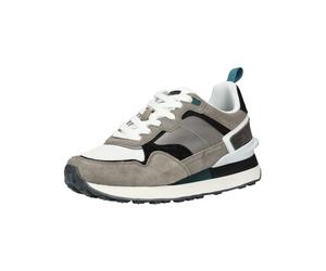 Sneaker BULLBOXER "Bullboxer Sneaker Leder", Herren, Gr. 45, grau (hellgrau), Leder, Schuhe Sneaker (93797725-45) hellgrau