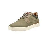Sneaker BULLBOXER "Bullboxer Sneaker Leder/Textil", Herren, Gr. 43, khaki, Leder, Textil, Schuhe Sneaker (84246539-43) khaki