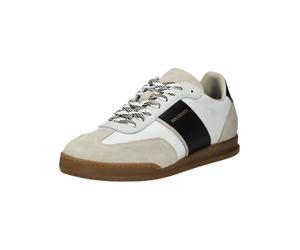 Sneaker BULLBOXER "Bullboxer Sneaker Leder/Textil", Herren, Gr. 43, schwarz, weiß, Leder, Textil, Schuhe Sneaker (63019947-43) schwarz, weiß