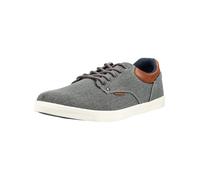 Sneaker BULLBOXER "Bullboxer Sneaker Lederimitat/Textil", Herren, Gr. 42, grau, Lederimitat, Textil, Schuhe Sneaker (14874502-42) grau