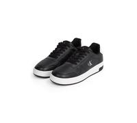 Sneaker CALVIN KLEIN JEANS "BASKET CUPSOLE LOW MG", Damen, Gr. 39, schwarz-weiß (schwarz, weiß), Leder, Schuhe Sneaker, Basket-Schnürschuh, Halbschuh, Freizeitsneaker mit Plateausohle (16840908-39) sc
