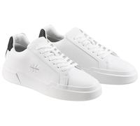 Sneaker CALVIN KLEIN JEANS "CHUNKY CUPSOLE LACEUP LTH", Herren, Gr. 42, weiß, schwarz, Leder, Lederimitat, Basic, Schuhe Sneaker, Freizeitschuh, Halbschuh, Schnürer mit CK-Logoprägung (21759659-42) we