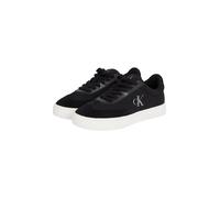 Sneaker CALVIN KLEIN JEANS "CLASSIC CUPSOLE LOW MIX MG WN", Damen, Gr. 37, schwarz, Textil, Leder, Lederimitat, sportlich, Schuhe, Schnürschuh, Freizeitschuh, Halbschuh mit Logoschriftzug seitlich (28