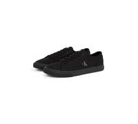 Sneaker CALVIN KLEIN JEANS "ESS VULC LOW MG CANVAS", Herren, Gr. 41, schwarz, Textil, unifarben, Schuhe Sneaker, Schnürschuh, Halbschuh, Freizeitschuh in klassischer Optik (66163543-41) schwarz