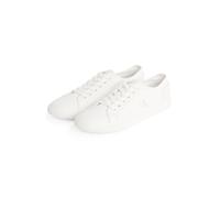Sneaker CALVIN KLEIN JEANS "ESS VULC LOW MG CANVAS", Herren, Gr. 42, weiß, Textil, unifarben, Schuhe Sneaker, Schnürschuh, Halbschuh, Freizeitschuh in klassischer Optik (79556261-42) weiß