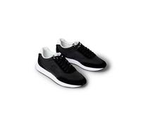Calvin Klein Damen Runner Sneaker Retro Lace Up Low Top, Schwarz (Black/Bright White), 38