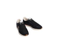 Sneaker CALVIN KLEIN JEANS "RETRO RUNNER ESS MIX MAT", Herren, Gr. 44, schwarz, weiß, braun, Leder, Textil, kontrastfarbene Details, Schuhe Sneaker, Freizeitschuh, Halbschuh, Schnürschuh mit Logo-Embl