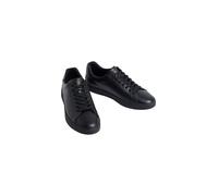 Sneaker CALVIN KLEIN "LOW PROF CUPSOLE LTH", Herren, Gr. 46, schwarz, Leder, Lederimitat, unifarben, Basic, Schuhe Sneaker, Freizeitschuh, Halbschuh, Schnürer mit CK-Label (74068607-46) schwarz