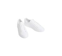 Calvin Klein Herren Cupsole Sneaker Low aus Leder, Schwarz (Triple Bright White), 47