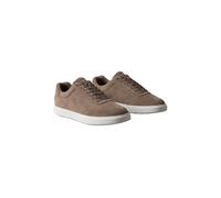 Sneaker CALVIN KLEIN "LOW PROF CUPSOLE WT SU", Herren, Gr. 43, taupe, Leder, aufgeraut, unifarben, Basic, Schuhe Sneaker, Freizeitschuh, Halbschuh, Schnürer mit CK-Logo an der Schnürung (49972312-43) 