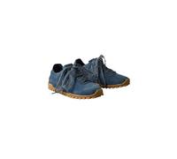 Sneaker CALVIN KLEIN "LOW PROFILE RUN MG SUE DB LACES", Damen, Gr. 39, rauchblau, Leder, Lederimitat, unifarben, Schuhe Sneaker, Halbschuh, Trendy-Schnürschuh, Freizeitschuh mit CK-Prägung (55267845-3