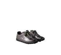 Sneaker CALVIN KLEIN "LOW PROFILE SNEAKER MET", Damen, Gr. 38, silber (altsilberfarben), Leder, Lederimitat, metallic, Schuhe Sneaker, Halbschuh, Freizeitschuh, Schnürschuh in Metallic-Optik (33337152