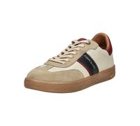 camel active Herren Low-Top Sneaker, Männer Halbschuhe,Wechselfußbett,Turnschuhe,Laufschuhe,schnürschuhe,schnürer,beige/blau,45 EU