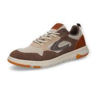 Sneaker CAMEL ACTIVE, Herren, Gr. 41, braun (braun, natur), Leder, Textil, Schuhe Sneaker, Schnürschuh, Halbschuh, Freizeitschuh mit Logo-Aufnäher (91545621-41) braun, natur