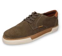 camel active Herren Sneaker aus Leder Dunkelgrün, 41, menswear-41