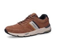 Sneaker CAMEL ACTIVE, Herren, Gr. 43, braun (braun, blau), Leder, Lederimitat, Textil, Schuhe Sneaker, Schnürschuh, Freizeitschuh, Halbschuh mit Logoverzierung (47526120-43) braun, blau